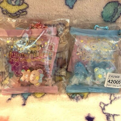 Sanrio Puff Poff Sweets Charm Mascot Little Twin Stars 45th Anniversary