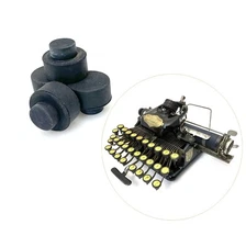 x4 New Rubber Feet for Blickensderfer No.5 Typewriter Part Replacement Vtg