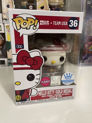 Funko POP! Sanrio Hello Kitty x Team USA Hello Kitty Limited #36 [Flocked] /4000