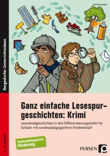 Thumbnail - Ganz Einfache Lesespurgeschichten: Krimi Leserätselgeschichten In Drei