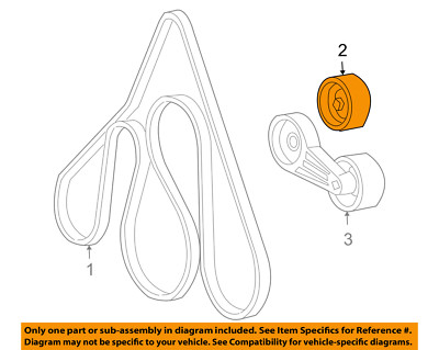 FORD OEM 99-03 F-350 Super Duty-Serpentine Drive Belt Idler