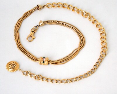 Givenchy Golden Multi Chain Necklace and Belt