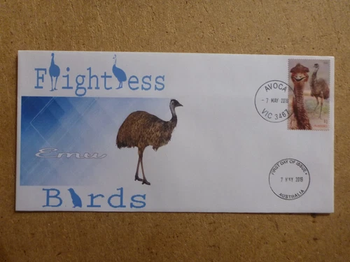 AUSTRALIA 2019 FLIGHTLESS BIRDS - EMU ILLUSTRATED FIRST DAY COVER