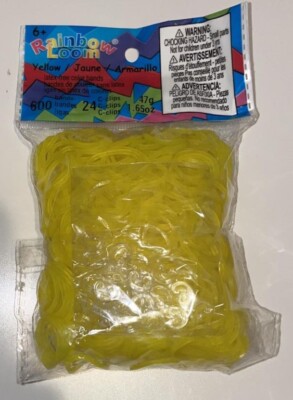 RAINBOW LOOM BANDS ~ Unopened Packs of Bands with C Clips ~Assorted Colors Avail