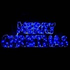 Clearance Christmas LED Motif Animated Blue White Merry Christmas Sign 160x63cm