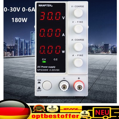 Adjustable Power Supply NPS306W Variable DC Digital Lab Netzteil 220V 0-30V 0-6A