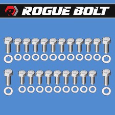 Bbf Oil Pan Bolts Hex Stainless Steel Kit Big Block Ford 429 460 Car F-series Bbf Oil Pan Bolts Hex Stainless Steel Kit Big Block Ford 429 460 Car F-series