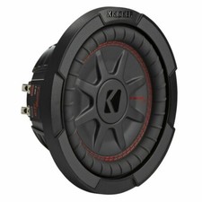 Kicker 8 Inch Dual 600W CompRT 4 Ohm Shallow Slim Car Audio Subwoofer | 48CWRT84