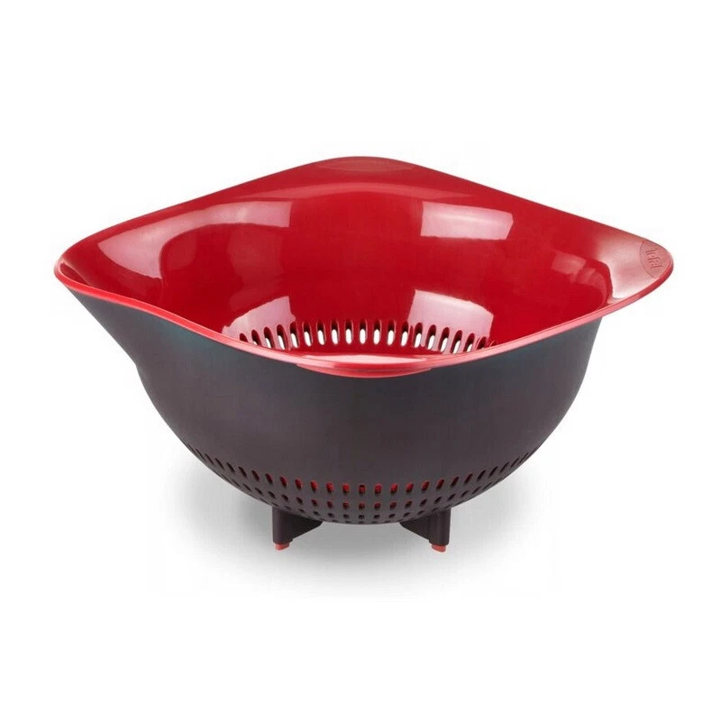 Tefal Ingenio Colander Preparation Bowl Dishwasher Safe Plastic Red Black New
Opens in a new window