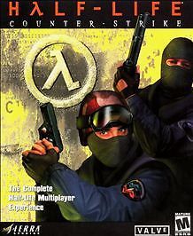 Half-Life: Counter-Strike CD-ROM PC 2000 SIERRA VALVE Untested Key RETRO