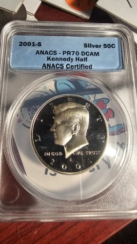 2001-S Silver Proof Kennedy Anacs PR70 DCAM