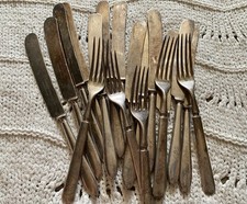 VTG 18 Pc Silver Plate Rockford S P. Co Warranted 12 DWT Flatware Silverware Lot