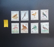 Timbres Tunisie Poste aérienne Oiseaux série 8 timbres Neufs