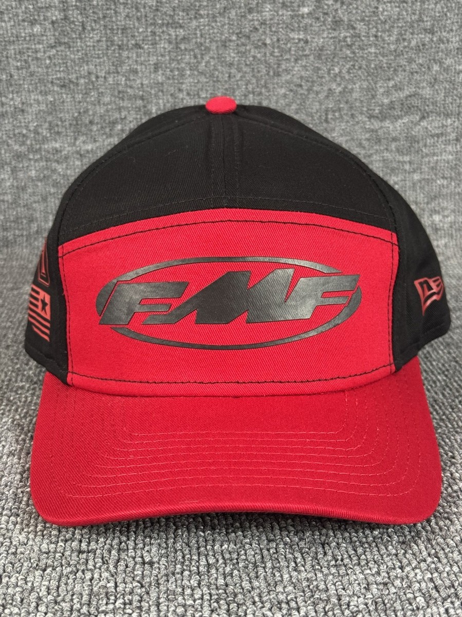 New Era FMF Racing 9FIFTY Snapback Hat Black Red Motocross Cap