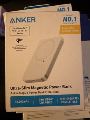 Anker Qi2 Ultra-Slim 10,000mAh Power Bank 15W Magnetic Battery for iPhone