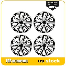 4 X 15 Wheel Hub Caps Black Silver For All Models Wheel Trim Kit R15 Tire 4 X 15 Wheel Hub Caps Black Silver For All Models Wheel Trim Kit R15 Tire