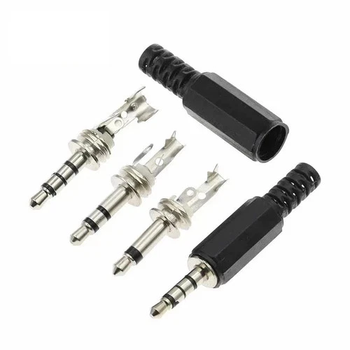5PCS 3.5mm Audio Jack Plug Male Stereo Solder Type 2/3/4 Pole Headphone - Picture 6 of 10