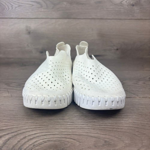 ILSE JACOBSEN Tulip Platform Sneakers Women's 37 US 6.5 Perforated Laser Cut - Picture 3 of 11