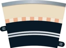 Scalextric Single Lane Radius 3 Curve 22.5  x 4