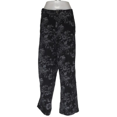 Janina Denim, Jeans, Größe: 54/56, Schwarz/Grau, Baumwolle/Elasthan, Blumen #Upp