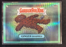 2022 Garbage Pail Kids Chrome 5 Ginger Snapped 187a Aqua Prism #/199
