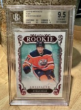 2018-19 Artifacts Ruby Ethan Bear Rookie RC #162 BGS 9.5 Gem Mint Oilers