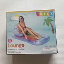 Intex King Kool Lounge Inflatable Pool Float Lounger 160 x 85cm