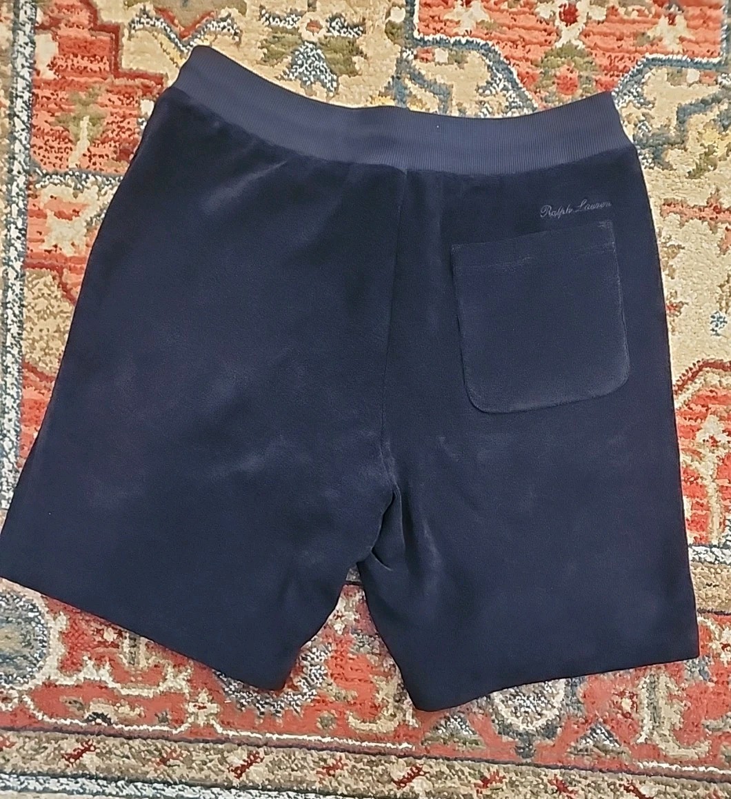 Ralph Lauren Purple Label Pima Cotton Short Set Navy Polo NWT Sz Medium image 7