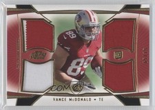 2013 Topps Prime Quad Relics Gold 5/75 Vance McDonald #QR-VM 1u6