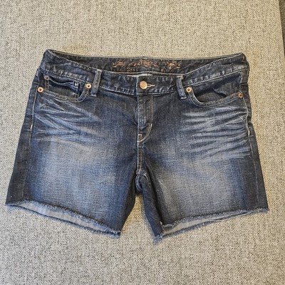 Vintage Express Mid Rise Cut-Off Shorts Dark Wash 5'' Inseam