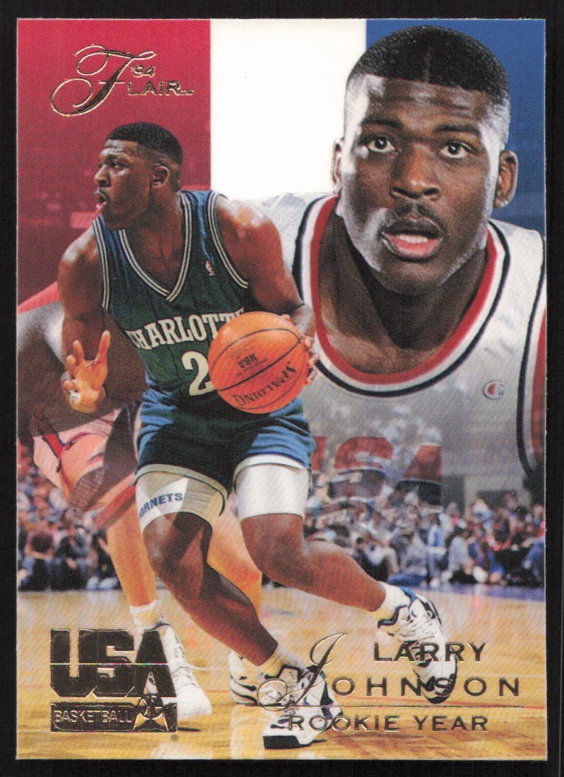 1994 Flair USA Basketball - Rookie Year Larry Johnson #37