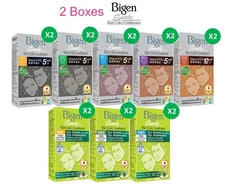 2X Bigen Speedy Hair Color Conditioner Dye Cream Men Women Grey Coverage 5 Shade