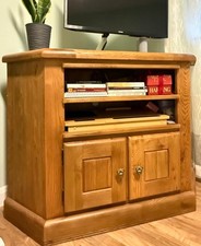Danube Solid Oak Corner TV Unit