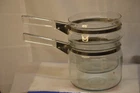 New ListingVINTAGE PYREX 6763B GLASS DOUBLE BOILER GLASS HANDLES NO LID