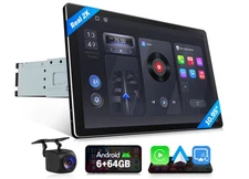 1DIN 6+64G 10.95" 2K In-Dash Car Stereo Android13 Navigation 4G Custom Wallpaper