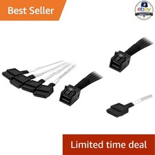 Mini SAS to SATA Cable 1m Internal 6Gbps Compatible with SATA Drives