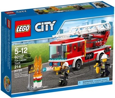 LEGO City 60107: Feuerwehrleiter-LKW - NEU / versiegelt [Set ausverkauft]