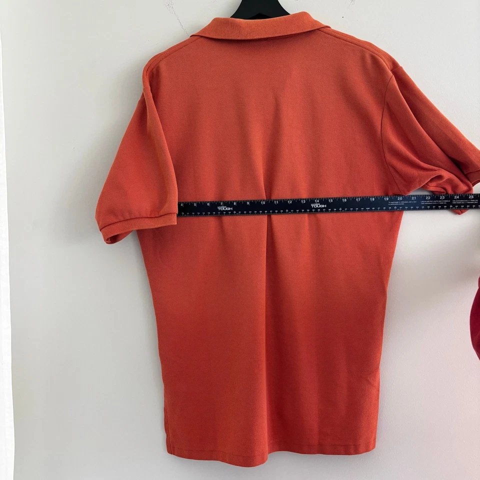 Ruff Hewn Mens Polo Size Medium Orange Vintage Short Sleeve 100% Cotton USA - Image 4 of 4