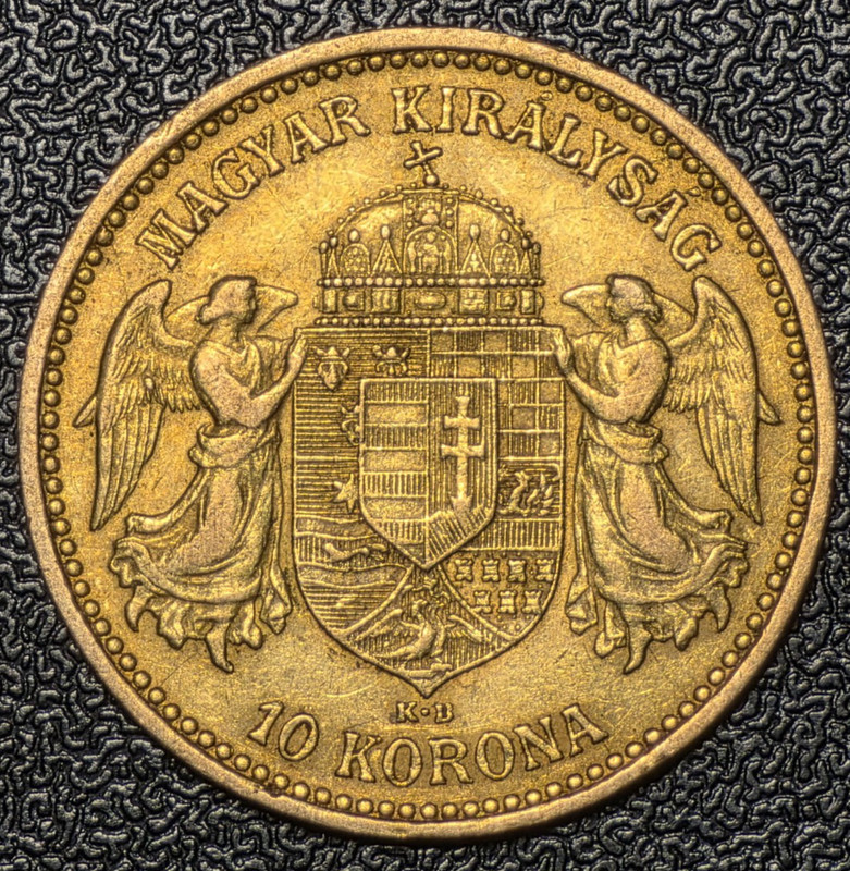 1893 Hungary 10 Korona Gold Coin - Tough Date ✔Dealer Authenticated