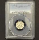 1942-D Mercury Dime — PCGS MS64 FB 🔥 Nice Full Bands Example