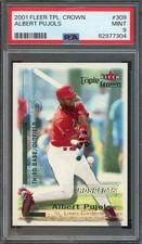 2001 Fleer Triple Crown #309 Albert Pujols 314/2999 MINT PSA 9 Cardinals 7304