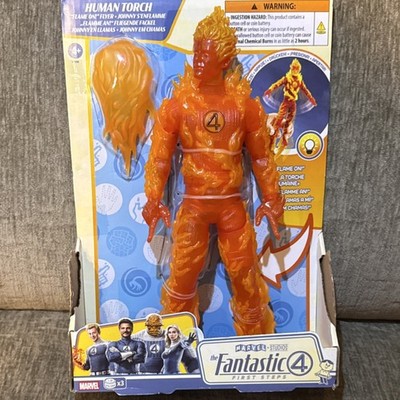 Hasbro Fantastic Four First Steps Human Torch Light Up Action Figure