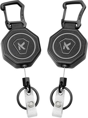 Heavy Duty 2 Pack Badge Holder Retractable Badge Holder Key Reel with 31.1'