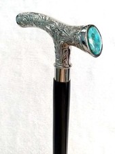 New Victorian Wooden Foldable Stick with Derby Shape Brass Handle Walking Cane