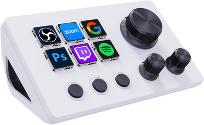 Vsdinside Stream Controller Deck Stream Dock with 12 Customizable Macro Keys to