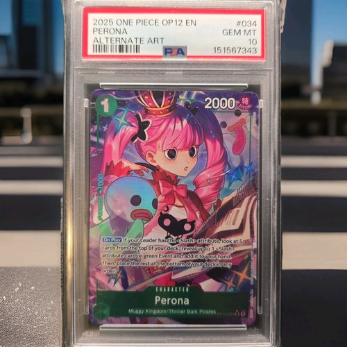 Perona (Alternate Art) OP12-034 Legacy of the Master Foil PSA 10