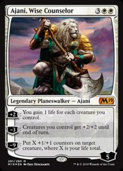 Ajani, Wise Counselor (Foil) Core Set 2019
