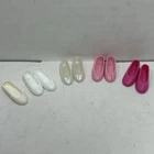 Vintage Barbie Skipper Doll Shoes Flat Slip On Hong Kong Lot 4 Pair 1 Singles