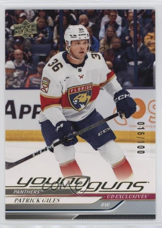 2024-25 Upper Deck Series 2 Young Guns Exclusives 16/100 Patrick Giles #476 0wl1