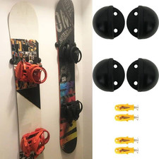 4 Pack Ski/Snowboard Wall Mount Storage, Floating Hanger Rack Wall Holder - Stai